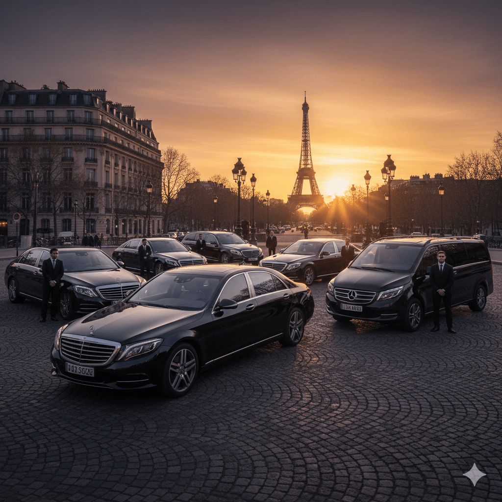 Chauffeured airport transportation from Le Puy-Loudes Airport to Paris
