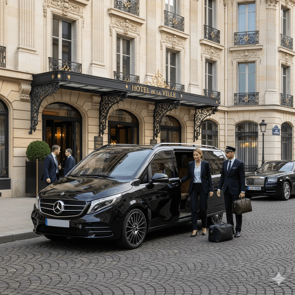 Corporate limo service in Paris for executive travel