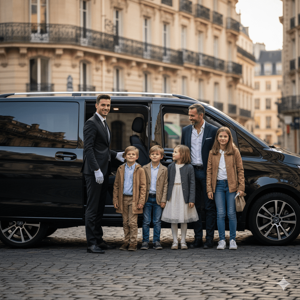 Executive private jet limo transfer from Le Bourget Airport