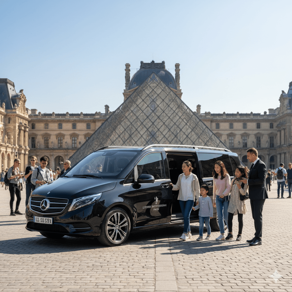 Luxury sightseeing chauffeur service in Paris