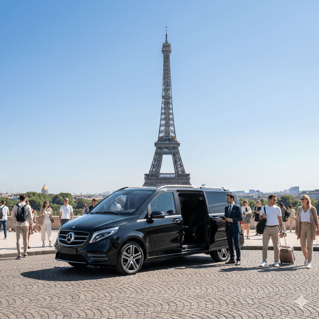 Paris sightseeing limo service for private city tours