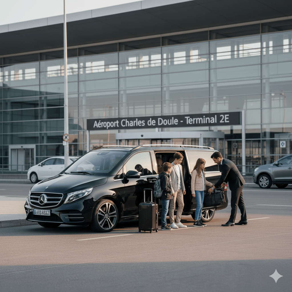 Private chauffeur airport transfer from CDG Airport to Paris