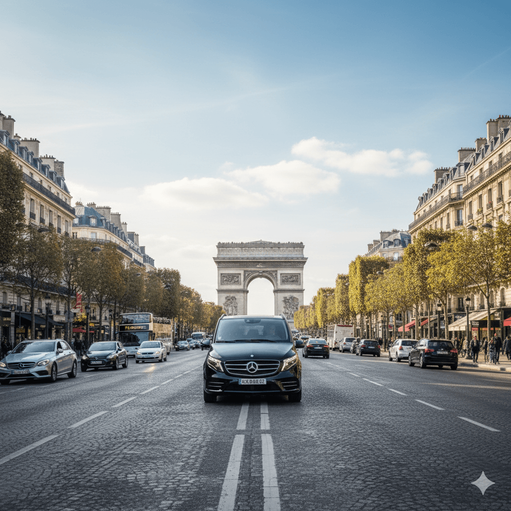 Private limo tour service in Paris